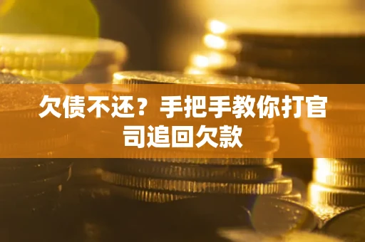 武汉欠债不还？手把手教你打官司追回欠款