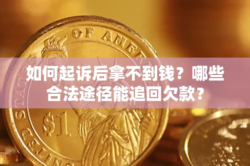 武汉如何起诉后拿不到钱？哪些合法途径能追回欠款？