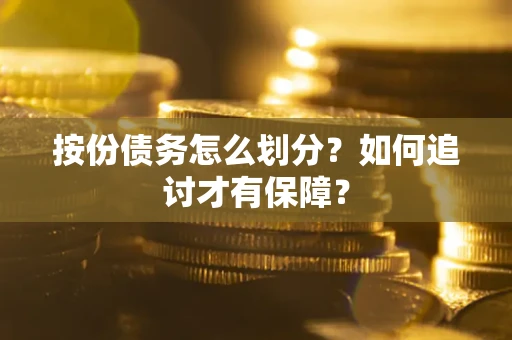 武汉按份债务怎么划分？如何追讨才有保障？