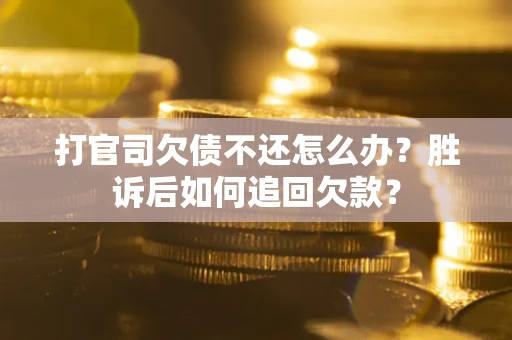 武汉打官司欠债不还怎么办？胜诉后如何追回欠款？