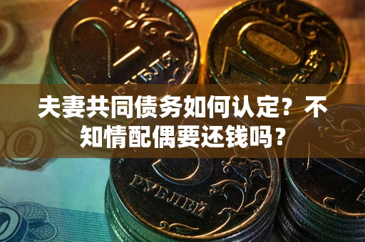 武汉夫妻共同债务如何认定？不知情配偶要还钱吗？