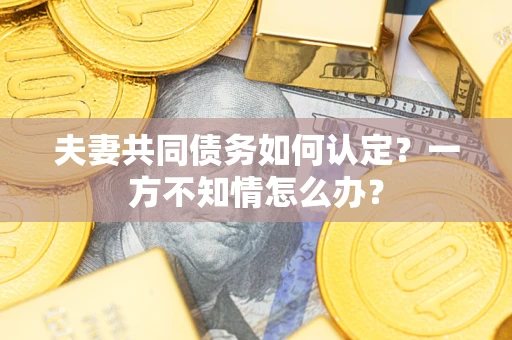 武汉夫妻共同债务如何认定？一方不知情怎么办？