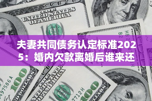 武汉夫妻共同债务认定标准2025:婚内欠款离婚后谁来还? 武汉夫妻共同债务认定标准2025:婚内欠款离婚后谁来还?