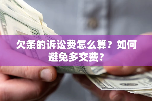 武汉欠条的诉讼费怎么算？如何避免多交费？