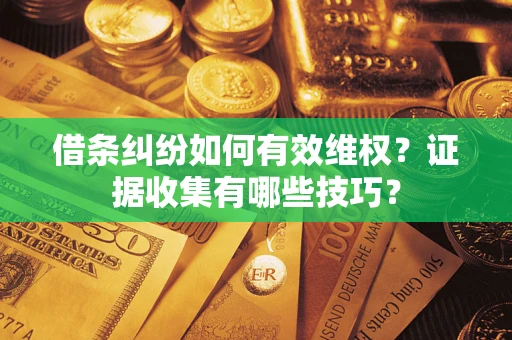 武汉借条纠纷如何有效维权？证据收集有哪些技巧？