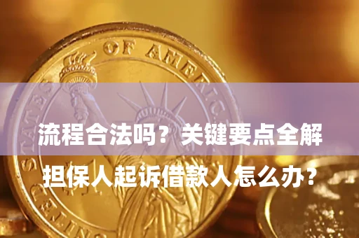 武汉

担保人起诉借款人怎么办？流程合法吗？关键要点全解析