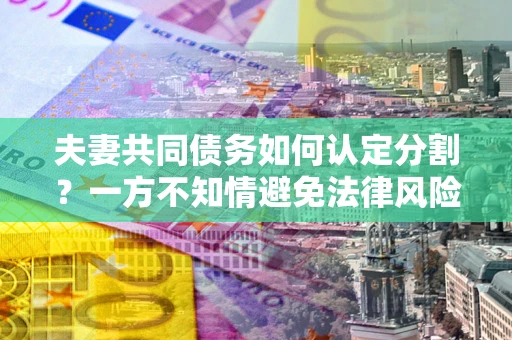 武汉夫妻共同债务如何认定分割？一方不知情避免法律风险必看！